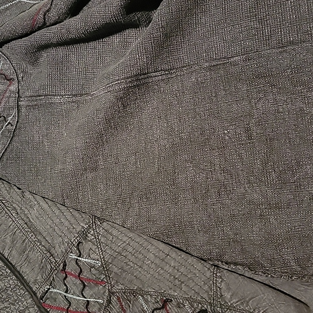 PASLEY & SAGE MIXED TEXTILE EMBROIDERED BOHO FABRIC JACKET - Picture 10 of 13